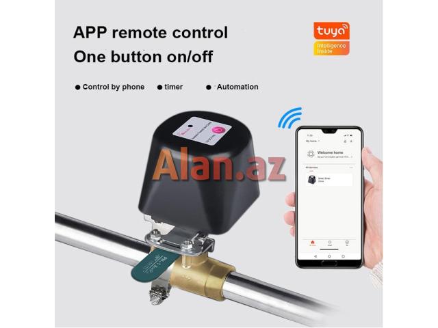 Tuya WiFi Ağıllı Su və Qaz Kranı Nəzarətçisi | Smart Valve Controller | Alexa Google Home