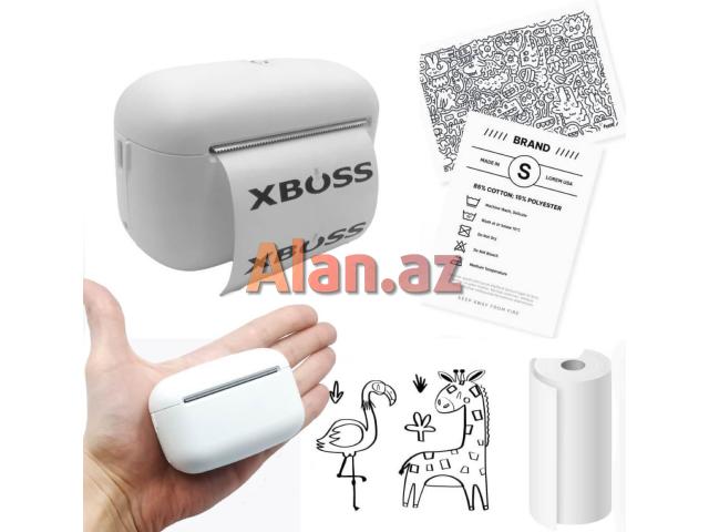 XBOSS L2 Mini Printeri 304DPI Bluetooth Termal Yazıcı