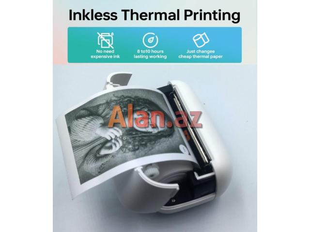 XBOSS L2 Mini Printeri 304DPI Bluetooth Termal Yazıcı