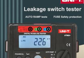 RCD/ELCB test cihazı UNI-T UT582+