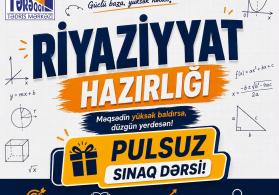 Xətai metrosu yaxınlığında riyaziyyat hazırlığı