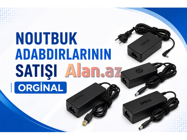 Noutbuk adapteri və batareyaları