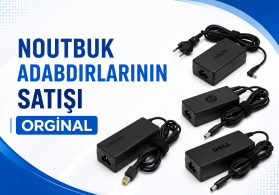 Noutbuk adapteri və batareyaları