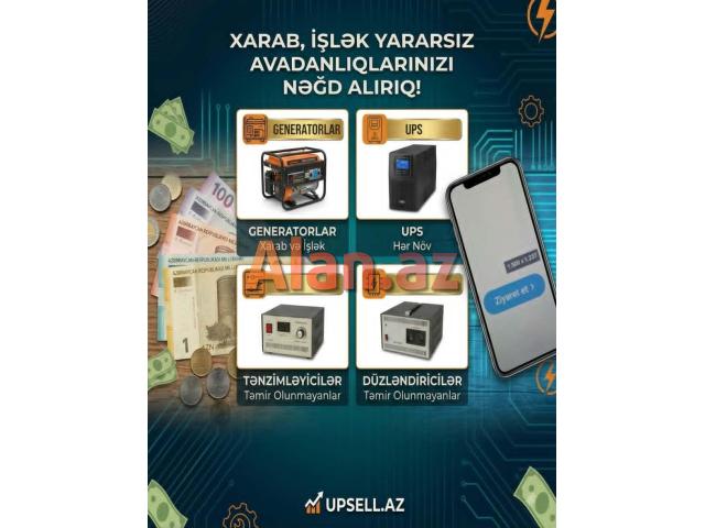 Generator, UPS, Tənzimləyici və Düzləndirici Alışı