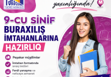Xətai metrosu yaxınlığında 9-cu sinif buraxılış imtahanlarına hazırlıq