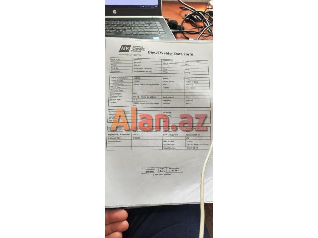 Dizel Qaynaq Generatoru İcarəsi (ArcGen 300A / 500A)