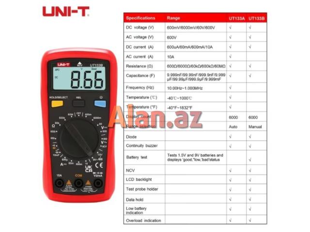 Multimetr UNI-T UT 133B
