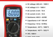 Multimetr UNI-T UT107+
