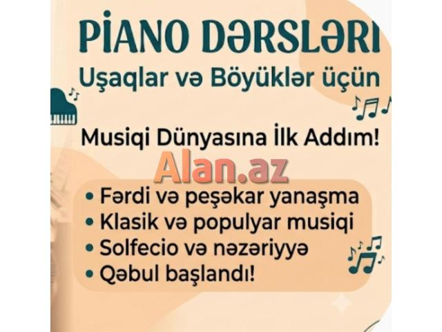 Piano dərsləri