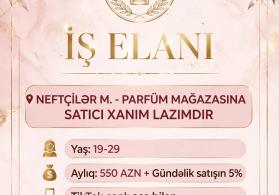 Parfüm mağazası satıcı işlə anlayışı olan sosoiyal şəbəkədə akdif xanım işçi laİmdir