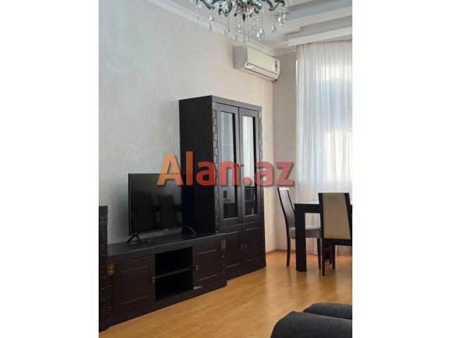100 m2  2 otaqlı tam təmirli mənzil kirayə verilir