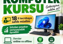 Kompüter Kursları Sıfırdan Peşəkara