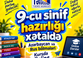 Xətai metrosu yaxınlığında 9-cu sinif buraxılış imtahanlarına hazırlıq