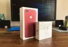 Apple iphone 7 plus 128GB qırmızı