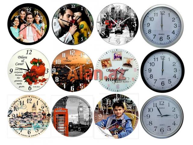 Şəkilli divar saatları