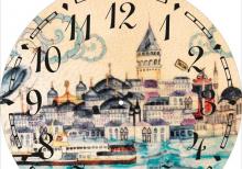 Şəkilli divar saatları