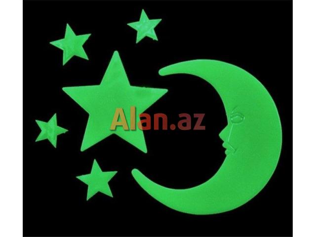 Rengli Fosfor Ay Ulduz ve Fiqurlar