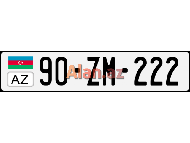 90 ZM 222 avtomobil nomreleri
