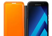 Samsung Galaxy A3 (2017) Neon Flip Cover Black (EF-FA320)