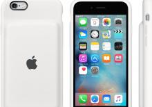 Apple Smart Battery Case for iPhone 6/6S White (MGQM2)