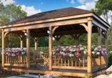 Taxta besedka sifarişi