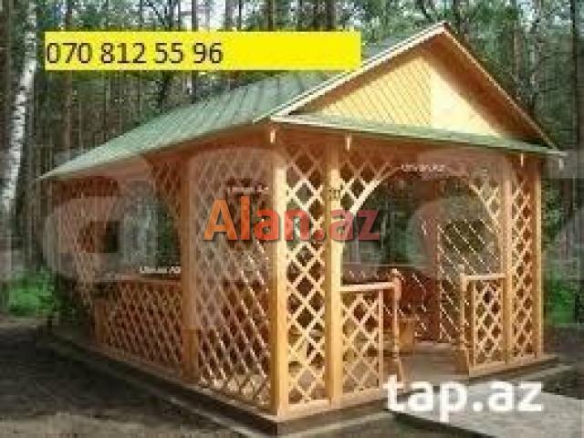 Taxta besedka sifarişi